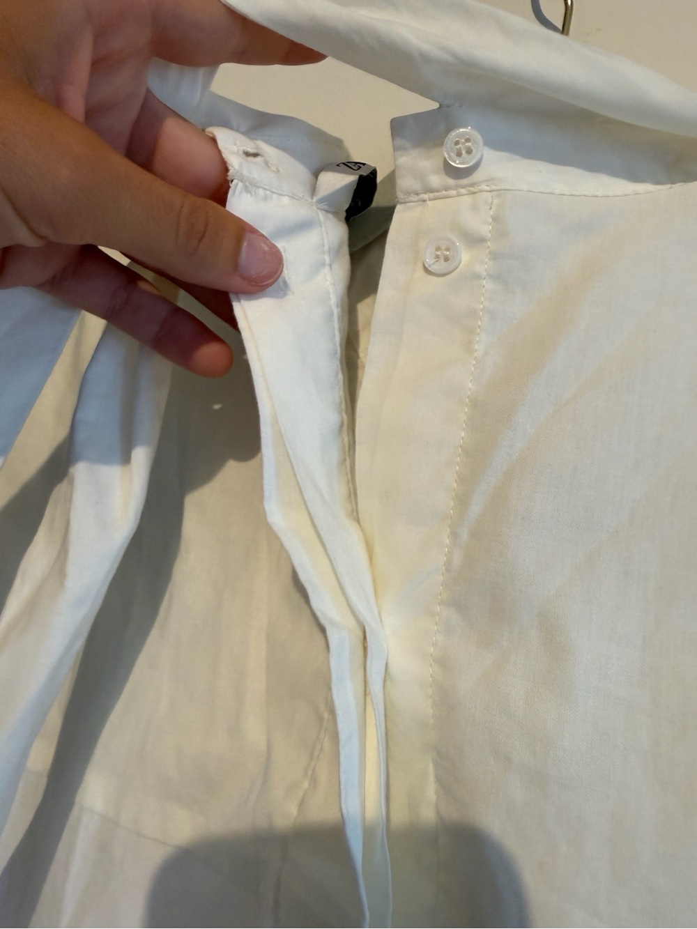 Zara Cream Sleeveless Bow Tie Blouse - Picture 4 of 5